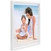 PHOTOLINI 3D cornice 50x70 cm bianco, profonda, cornice per oggetti fino a 3 cm di profondità, legno MDF con vetro acrilico - perfetta per il fai da te e come regalo