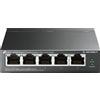Tp-link Switch Tp-link 5-porte 10/100/1000Mbps 4xPoE+ Nero [TL-SG1005LP]