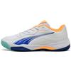 PUMA Nova Smash, Scarpe da Tennis Unisex-Adulto, White-Vivid Blue-Heat Fire Black, 37.5 EU