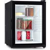Klarstein Mini Frigo da Camera, Frigo Portatile da Camera, Frigorifero Piccolo da Ufficio, Mini Frigo Bar da Camera con LED, Ripiani Rimovibili, Mini Frigo Portatile Campeggio e Skin Care 12-18°C, 42L