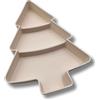 3 Pagen Ciotola da portata con 3 pratici scomparti, piatto da portata per albero di Natale, vassoio da portata natalizio per snack e caramelle, piatto di Natale con sezioni