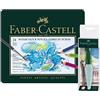 Faber-Castell 117536 - Matite ad acquerello Albrecht Dürer, custodia in metallo 36 (24 pezzi + pennello)