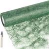 SWAWIS Runner Tavola in Tessuto Non Runner Tavola Moderno 30cmx5M Runner da Tavolo Runner Verde Scuro per Decorazioni Natalizie, DIY, Confezioni, Feste, Matrimoni, Compleanni