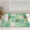 LuminaryLair Tappetino Macchina Caffeina, 40 x 50cm Tappetino da Caffè ad Asciugatura Rapida, Scolapiatti Tovagliette diatomee, Assorbente Scolapiatti Morbido Cucina, per Cucine, Lavelli E Bagni (verde)