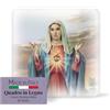 F.LLI BONELLA FRATELLI BONELLA - Quadretto da Appoggio con Cuore Immacolato di Maria - Quadretto in Legno Sagomato con Scatola Regalo - Soprammobile Religioso 10x10 cm