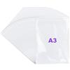 JIANTA 100 Pezzi A3 Cellophane Bags, Autosigillanti Trasparente Cellophane Sacchetti per Opere d'Arte/Foto/Cartoline/Stampe, Sacchetti per Imballaggio, Borse da Esposizione, 31cm x 46cm