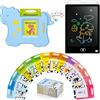 SIUHEN Amico Vocabolo Gioco Italiano e Inglese Flashcards Bambini Carte Parlanti 1 2 3 4 5 6 anni Educativo Giocattoli Autismo Bimbi Baby di Vocabolario Giocattolo + Tavoletta Grafica, 224 Parole, Blu