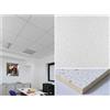 Generico Pannelli controsoffitto 600 x 600 x 12 mm - 14 pezzi - in Fibra Minerale - Confezione da 5.04 mq - REI 120 - Finitura fessurata - IN APPOGGIO