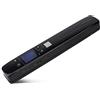 Jectse Scanner Portatile, Scanner per Documenti Wifi Fino a 4A Formato Carta 300 600 1050 DPI Modalità Colore Monocromatico Software OCR Touchscreen LCD per Scansione di Documenti, Foto, Riviste(Nero)