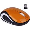Fiauli Mouse senza fili Mini portatile PC Notebook 800/1200DPI USB 3 tasti ottico 2.4G Mouse wireless ABS colorato sottile Cordless Mouse per PC-Arancione