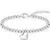 BOSS Jewelry Braccialetto di perline da donna Collezione HONEY HEART BEADS in Acciaio Inossidabile con un Charm a Forma di Cuore - 1580642