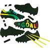 Baker Ross Scarpe da Calcio con Calamita Scratch Art (confezione da 10)
