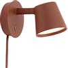 Muuto - Applique orientabile Tip - Marrone - Alluminio - Designer Jens Fager