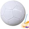 Dtaigou Pallone da calcio autografo, pallone da calcio Graffiti - Calcio dipinto - Autografo Calcio Calcio Taglia 3/4/5 Calcio Calcio Bianco Puro per Trofeo Anniversario Compleanno Laurea