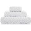 Sorema Telo doccia 70 x 140 cm, bianco Chevron