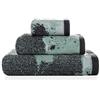 Sorema - Asciugamano 50 x 100 cm, colore: Grigio/Blu marmo