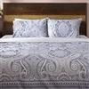 Deco Mex NH190008 - Set di biancheria da letto in raso, 4 pezzi, colore: Grigio