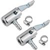 Greabuy Pneumatici Mandrini Aria 1/4 Mandrini Aria per Gonfiatore Manometro Compressore Accessori Camion Auto Pneumatici Auto Tubo Accessori Strumento