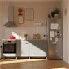 DELINIA Cucina in kit DELINIA Eleki grigio 3 basi L 200 cm