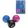 Fisura - Gioco di dadi per coppie. Gioco di dadi per serate romantiche. 3 dadi in legno per un appuntamento romantico. Regalo originale per coppie. Borsa inclusa.