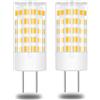 TRIJZHOU Lampadina alogena a LED GY6.35, equivalente 40 W, 50 W, AC DC 12 V, 4 W, attacco bipin, mini lampadine bianco caldo 3000 K, 2 pezzi [più percorso]