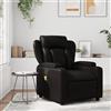 Gecheer Poltrona,Massaggiante,Relax Reclinabile,con Poggiapiedi,in Similpelle,Nera,77x94,5x100 cm,Poltrona per Anziani,Poltrona da TV,Poltrona Relax,Poltrona Reclinabile,Poltrona da Salotto