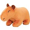 Ropniik Capybara Peluche Bambole, Guarire il vostro umore Cartoon Giocattolo Imbottito Morbido e Confortevole Peluche Giocattolo Imbottito per Divano Camera da letto Capybara Peluche Doll(Marrone scuro)