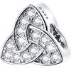 GLOWDAS Charms a tema di San Valentino, ti amo ciondolo, amore cuore, Smile Viso fiori, nodo celtico, penny 1, mezzaluna e stella perline in argento sterling 925, regali per famiglia/amante/bracciale europeo