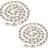 PATIKIL 1,82m Catena Sospensione per Lampadario Illuminazione 2pz Catena Anello Metallo Connettori Bloccaggio Vite Collegamento Rapido per Lampadario Sospensione Vaso Piante, Bronzo Dorato