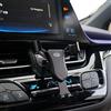 KUST Supporto per cellulare per cellulare C-HR CHR 2016-2020 - Accessori di navigazione per ventilazione automatica (nero)