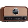 Auna Radio Portatile, Radio con Lettore CD per Casa, Radio DAB con Bluetooth + Impianto AUX, Radio Vintage FM/DAB/DAB+ con Display LCD, Telecomando, Radio Portatile Bluetooth con CD, MP3 e Streaming