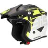 Acerbis casco jet Aria E2206 Graphic - Nero Giallo Fluo
