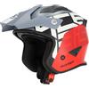 Acerbis casco jet Aria E2206 Graphic - Grigio Rosso
