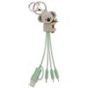 Legami - Cavo di Ricarica Multiplo Link Up, Tema Koala, con Portachiave, 4 Cavi di Ricarica, USB, di Tipo-C, Micro-USB, Lightning, con Adattatore USB di Tipo C, Cavo rivestito in TPE