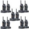 PNI Pacchetto 10 radio portatili PNI PMR R40 PRO batterie, caricabatterie e cuffie inclusi