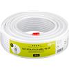 Goobay 49760 - Cavo coassiale satellitare, 90 dB, 25 m, schermatura doppia, HDTV, DVB-T, DVB-S, cavo TV CCS, cavo satellitare, 25 m, colore: Bianco