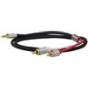 Dynavox 207385 - Cavo audio stereo, da maschio a maschio, 3 m, colore: Nero