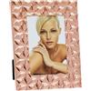 Deknudt Ampio portafoto con disegno floreale in rame lucido 10x15 S58MR5