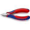 KNIPEX Tronchese laterale per elettronica con cerniera passante con impugnature multicomponente 115 mm, 77 72 115