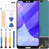 LADYSON TFT per Huawei P20 PRO Schermo di Ricambio per Huawei P20 Plus Display LCD Touch Digitizer CLT-AL01 CLT-L29 CLT-L09 Full Glass Panel Lens Assembly Kit di 15,1 cm (Nero Senza Cornice)