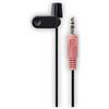 Hama clip on microfono con cavo USB lungo (Compatto microfono, lunghezza del cavo 2 m, per PC/Laptop/Smartphone/Tablet, 3,5 mm Jack) Mini Microphone Nero