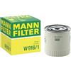 Mann Filter MANN-FILTER, W 916/1 Filtro olio | Per Autovetture, Massime prestazioni filtranti, Protezione motore, Guarnizione alta qualità, Qualità originale OE