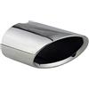 L & P Car Design L&P A310-1 Terminale di Scarico ovale in acciaio inox in argento cromato, lucidato a specchio, plug & play OEM 18307618463 18302163710 18308510130 18307618464