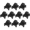 Be In Your Mind 10 Pz Fermacavi Clip Per Scanalatura Supporti Per Clip Per Cavi Adatti Per Profili In Alluminio Standard Europeo 4545 Blocchi Di Installazione Per Canaline Per Cavi Nero 15x9,5 Mm