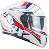 Cgm Casco Moto Modulare P/J CGM 569G C-MAX CITY Blu Bianco Rosso