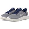 Skechers Go Walk Flex Lucy New World - Scarpe da Uomo, Nero/Arancione, 44 EU