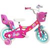 Denver Bicicletta Per Bambini 12" Barbie Con 1 Freno E Cestino Denver 37478 - Biciclette E Tricicli