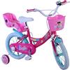 Denver Bicicletta Per Bambini 14" Barbie Con 2 Freni, Cestino E Portabambola Denver 37479 - Biciclette E Tricicli