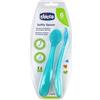 Chicco Cucchiaio Silicone Celeste 2 Pezzi Chicco 6828.21 - Pappa