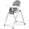 Peg Perego Seggiolone Prima Pappa Follow Me Wonder Grey Peg Perego Ih01000000wd53 - Seggioloni E Accessori